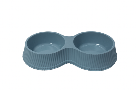 Bol dublu pentru câini și pisici din plastic rezistent – Ideal pentru apă și hrană
